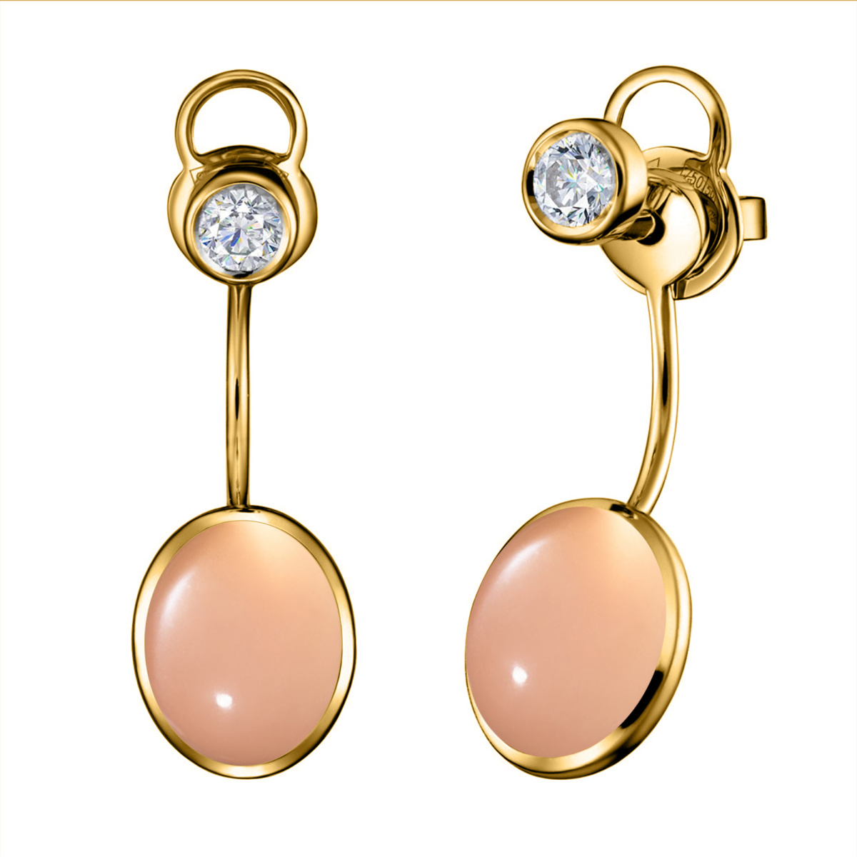 020654-Ж Серьги (Au 750)