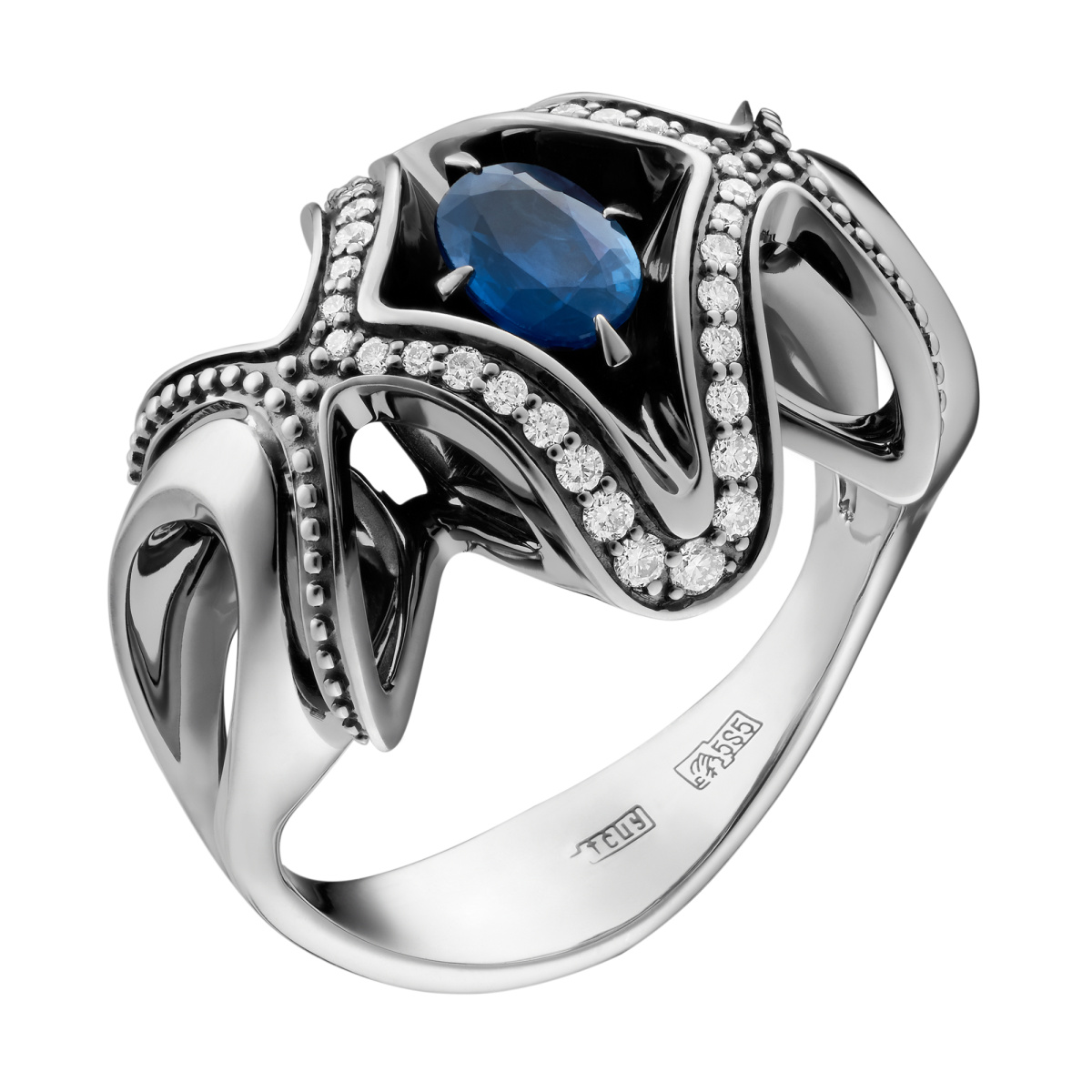 Зк-7589 Кольцо (Au 585)