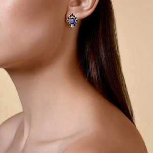 2_02931 (тан) Серьги (Au 750)