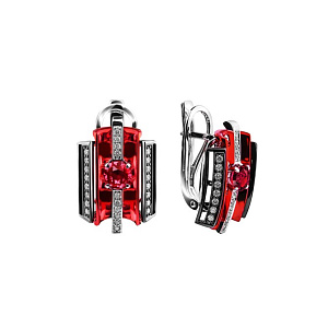 Зс-14120 Серьги (Au 585)