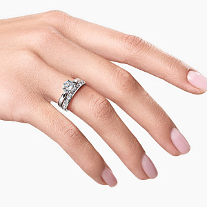 BDR2987 +серт. Кольцо (Au 585)