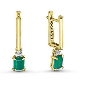 02-P0710-05-010-07-01 Серьги (Au 585)