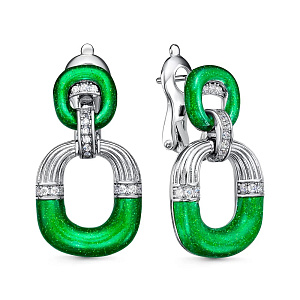 E40575_SR_ENAM_WG Серьги (Ag 925)