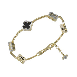 13-Т8-5122-1-00 +серт. Браслет (Au 585)