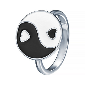 SY-370802-R_KO_ENAM_WG Кольцо (Ag 925)