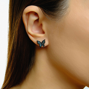 AE241L-BD-W/ PIR0098317 Серьги (Au 750)