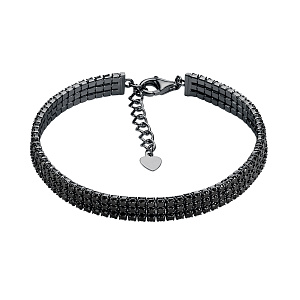 RU3ST021_BT_SP_BLK Браслет (Ag 925)