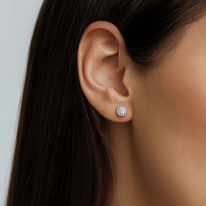 LE2402BR01 Серьги (Pt 950 900)