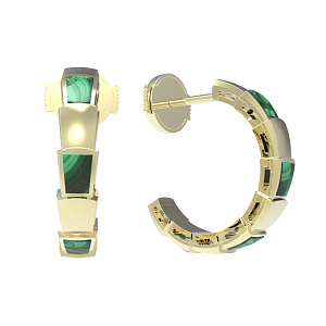 Т10-2777-1-24 +серт. Серьги (Au 585)