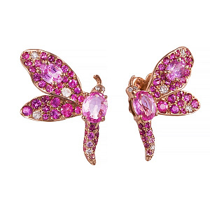 E0003392A01_SR_PS_PS_PINK Серьги (Au 585)