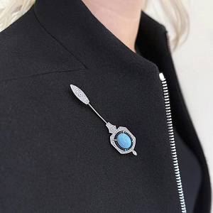 CITBR535 Брошь (Ag 925)