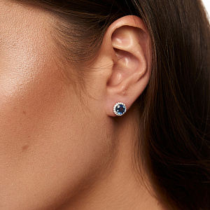 ER778 (сап) Серьги (Au 585)