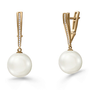 СПет01А Серьги (Au 585)