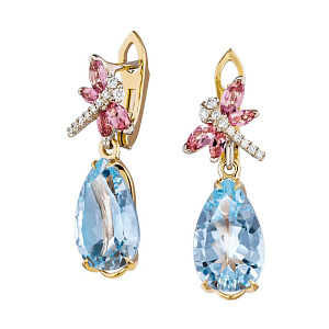 2_04615 (турм) Серьги (Au 750)