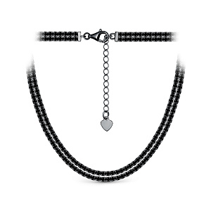 RU3SN020_KL_SP_BLK Колье (Ag 925)