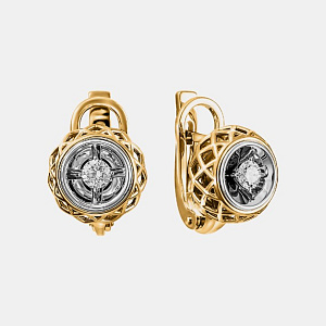 Зс-14071 Серьги (Au 585)