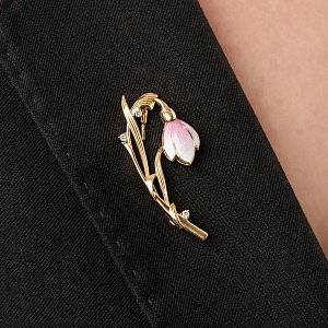 15-21717-1001 №4-24 Брошь (Au 585)