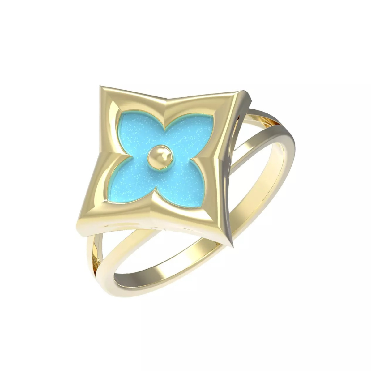 12-Т-1736-1-22 +серт. Кольцо (Au 585)