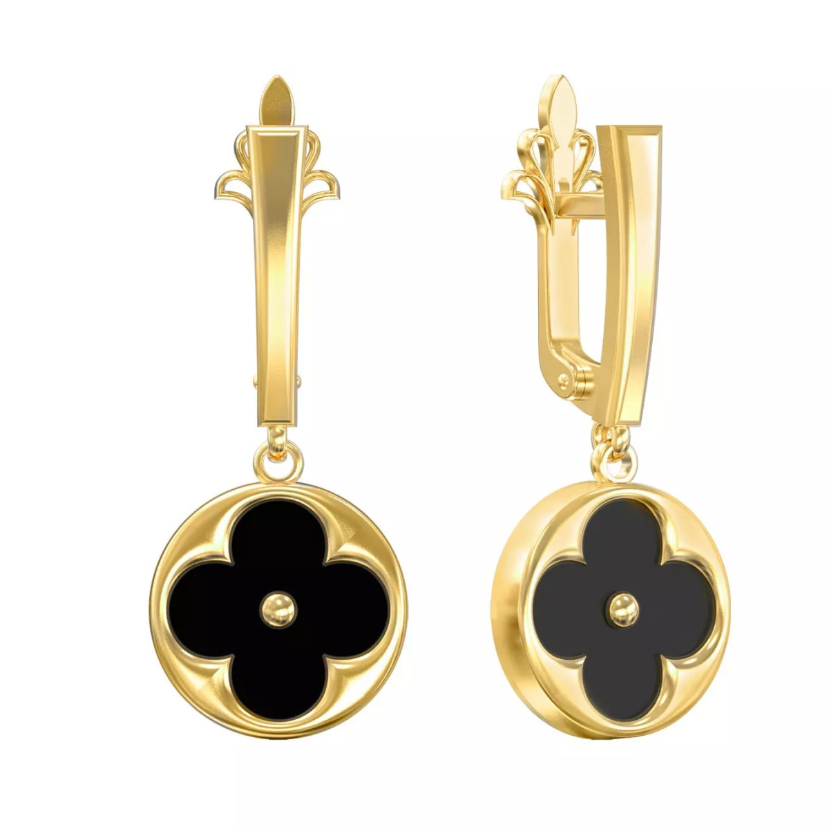 10-Т-2654-1 +серт. Серьги (Au 585)