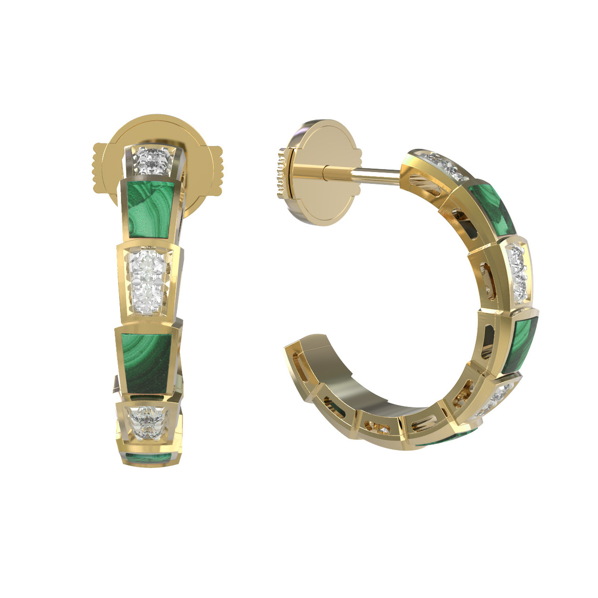 Т810-2775-1-024 +серт. Серьги (Au 585)