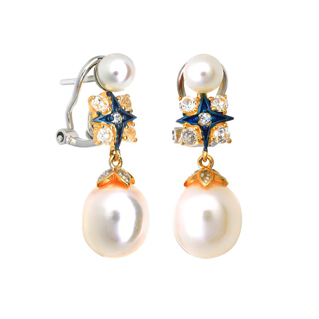 BYZE316-1 Серьги (Ag 925)