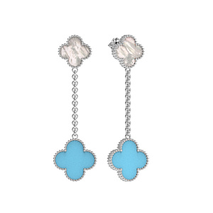 Т8-2747-0-1-22 +серт. Серьги (Au 585)