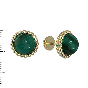 Т10-2742-1-24 +серт. Серьги (Au 585)