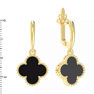 08-Т-2628-1 +серт. Серьги (Au 585)