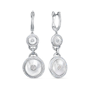 SE41500_SR_SH_WG Серьги (Ag 925)