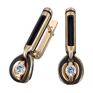 E4003301-02 Серьги (Au 585)