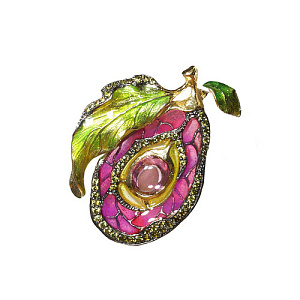 EXBR265-1 Брошь (Ag 925)