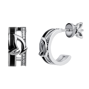 AKP01405-W/ PIR0097125 Серьги (Au 585)