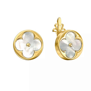 08-Т-2652П-1 +серт. Серьги (Au 585)