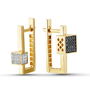 02-P0530-05-040-07-02 Серьги (Au 585)