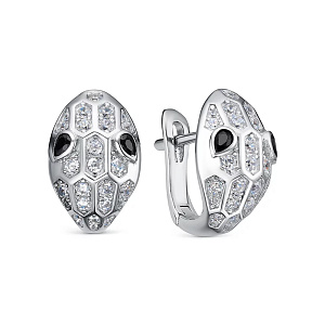 SE33575-BW_SR_WG Серьги (Ag 925)