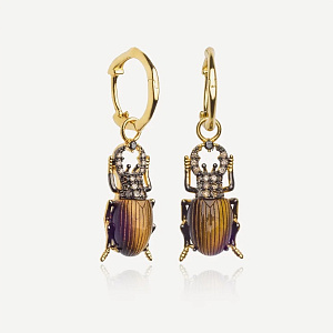 BUGE466-6 Серьги (Ag 925)