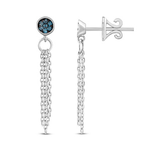 D437EW/ PIR0076814 Серьги (Au 750)