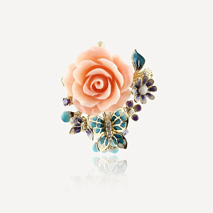 JGBR039-5 Брошь (Ag 925)