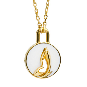 CKHP0004-W/ 123000565179 Колье (Au 585)