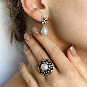 BYZE316-1 Серьги (Ag 925)