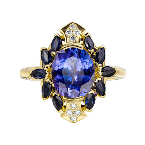 1_02931 (тан) Кольцо (Au 750)