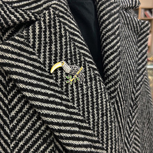 EDBR459 Брошь (Ag 925)