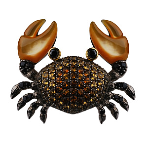 EDBR372-7 Брошь (Ag 925)