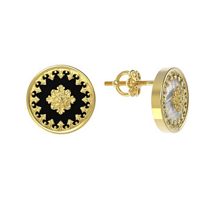 Т6-2735-1 +серт. Серьги (Au 585)