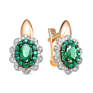 02-01556-01-010-01-02 Серьги (Au 585)