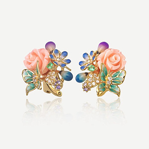 JGE039-5 Серьги (Ag 925)