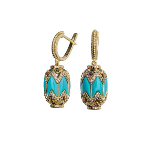 CAIE426TQ Серьги (Ag 925)