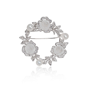 TENBR343 Брошь (Ag 925)