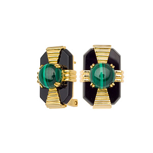 MALE520-3 Серьги (Ag 925)