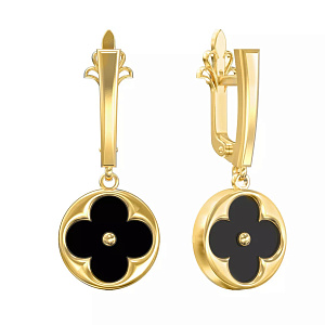 10-Т-2654-1 +серт. Серьги (Au 585)